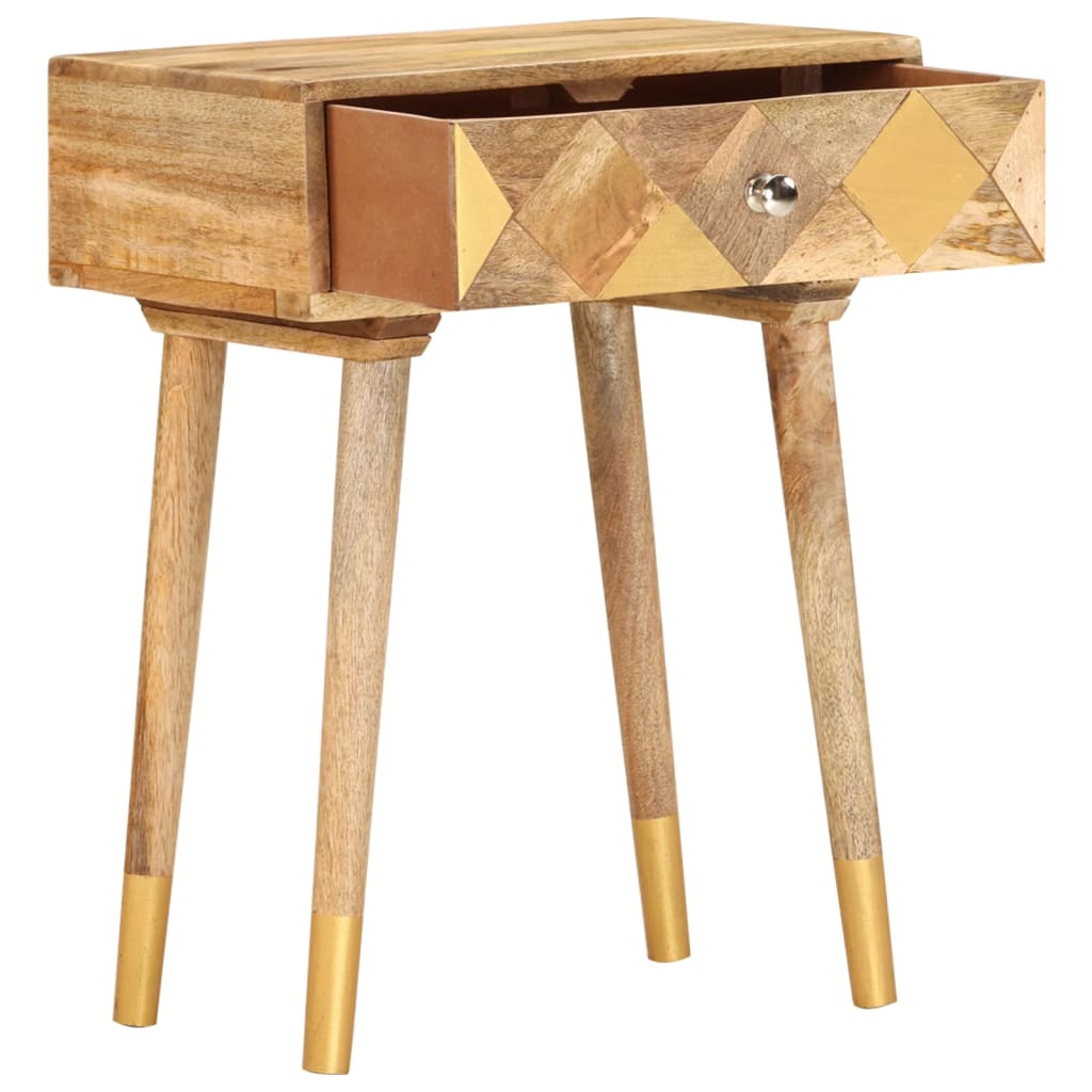 Table de chevet 43 x 30 x 58 cm Bois de manguier massif - XIOS