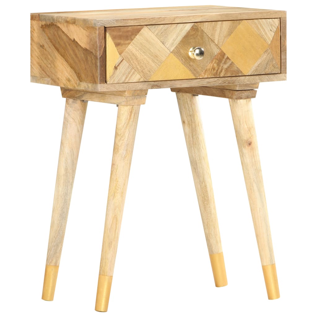 Table de chevet 43 x 30 x 58 cm Bois de manguier massif - XIOS