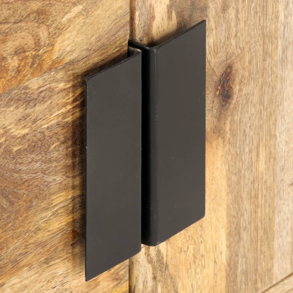 Meuble TV 140x30x50 cm Bois massif de manguier - XIOS