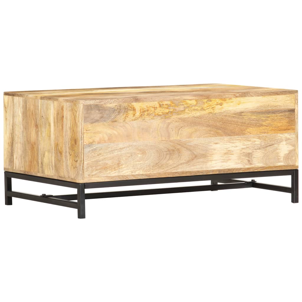 Table basse 90x55x40 cm Bois de manguier massif - XIOS