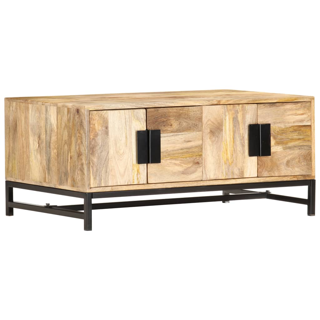 Table basse 90x55x40 cm Bois de manguier massif - XIOS
