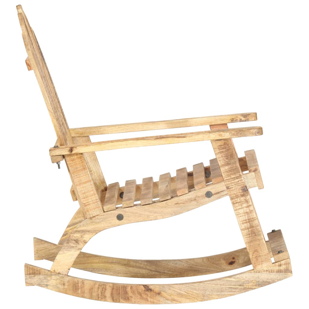 Chaise à bascule de jardin Bois de manguier solide - XIOS