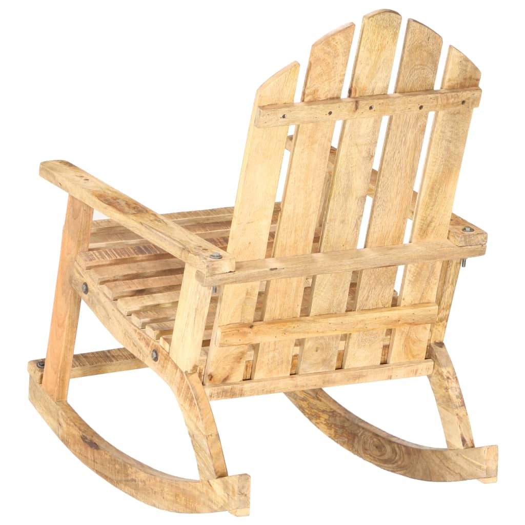 Chaise à bascule de jardin Bois de manguier solide - XIOS