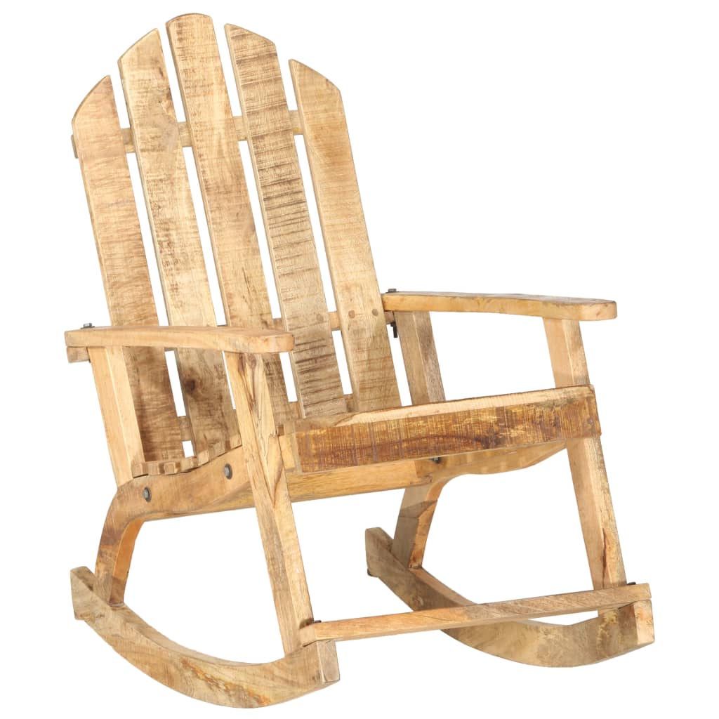 Chaise à bascule de jardin Bois de manguier solide - XIOS