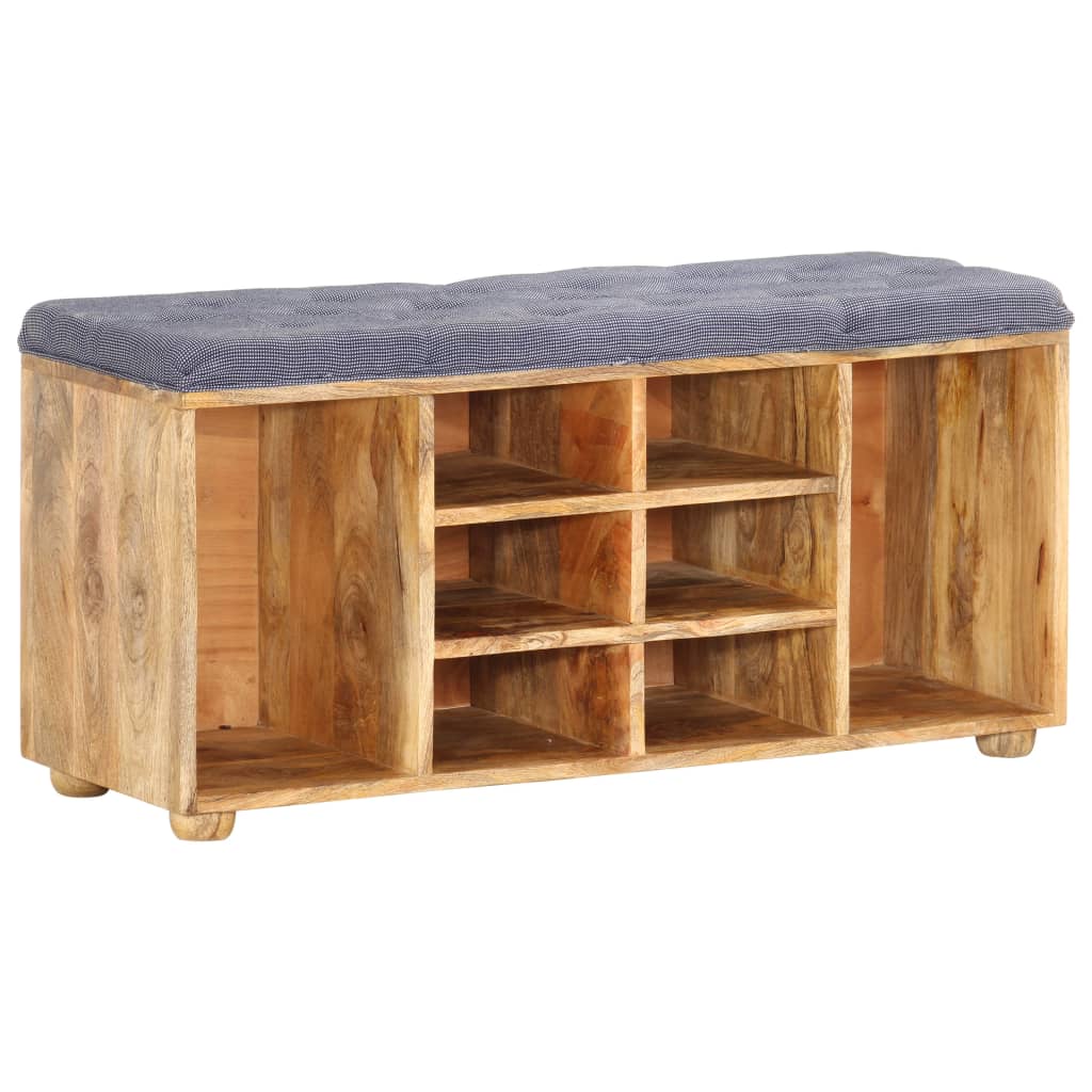 Banc d'entrée 100x35x47 cm Bois de manguier solide - XIOS