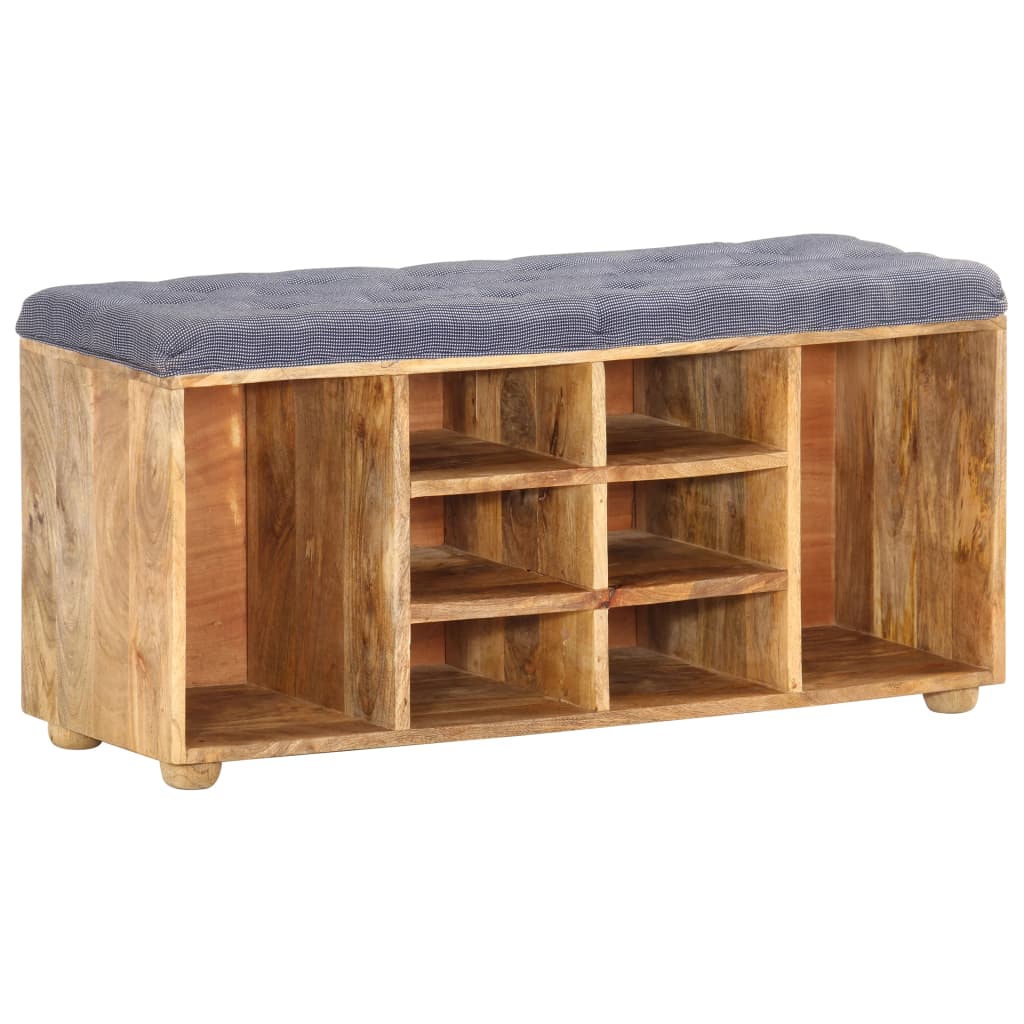 Banc d'entrée 100x35x47 cm Bois de manguier solide - XIOS