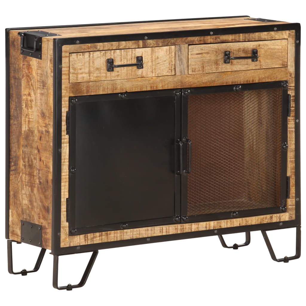 Buffet 80x31x71 cm Bois de manguier massif brut - XIOS