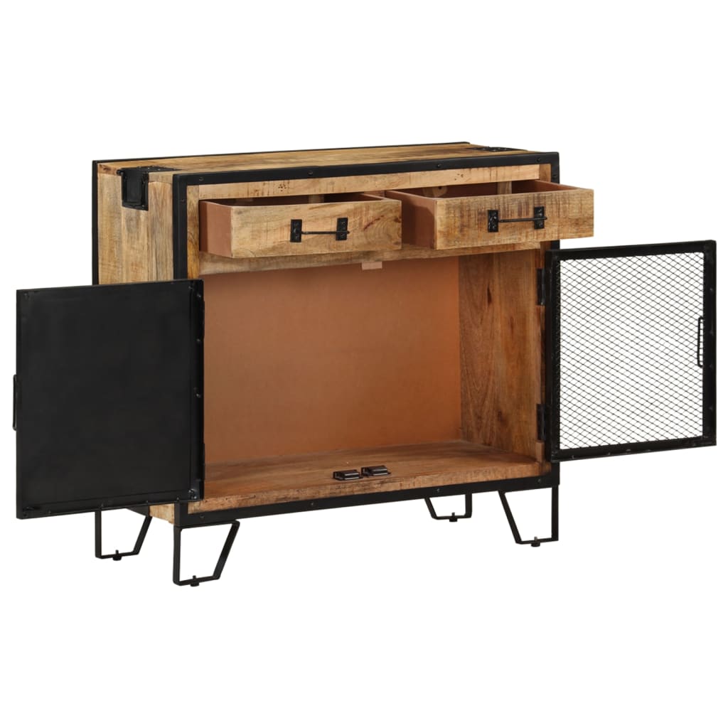 Buffet 80x31x71 cm Bois de manguier massif brut - XIOS