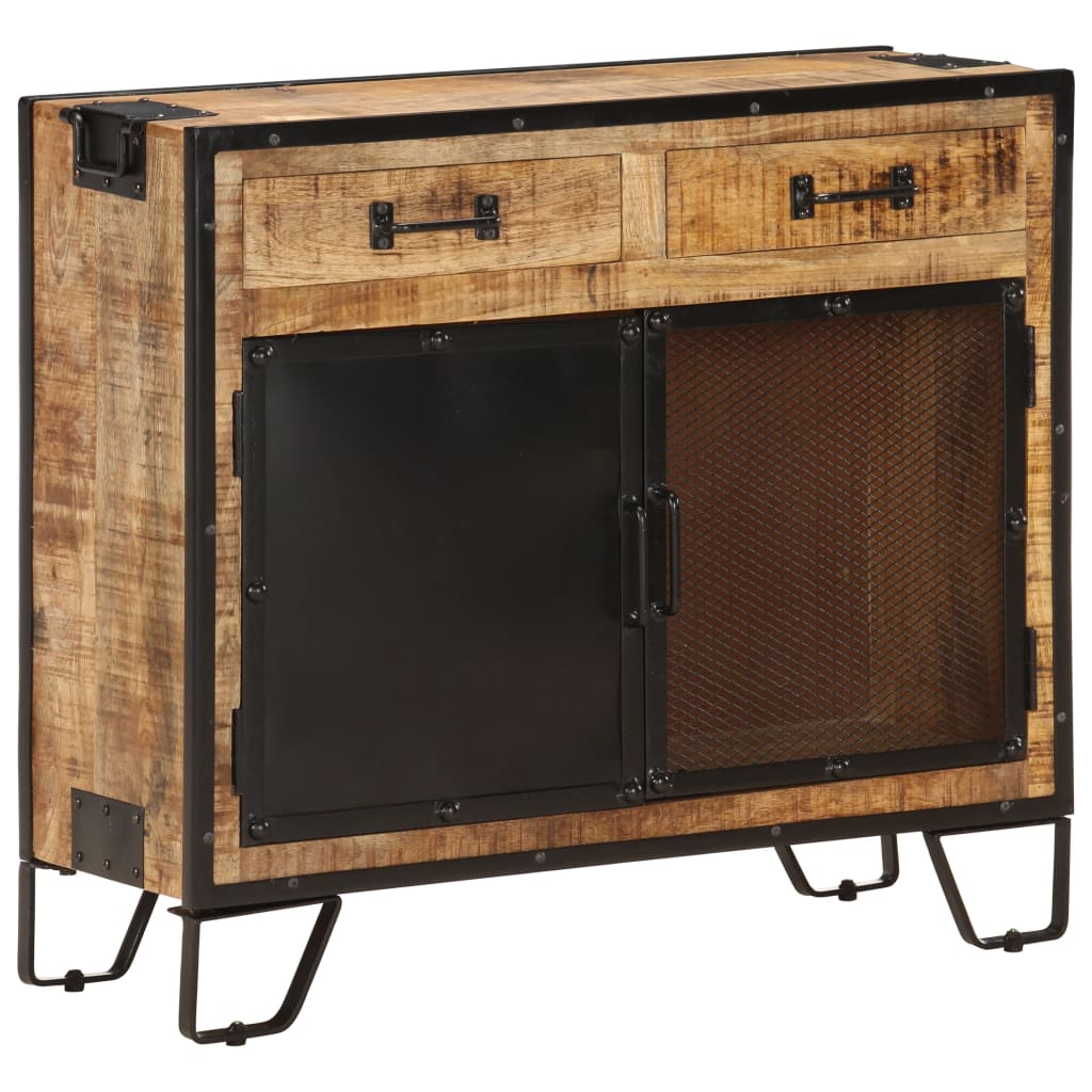 Buffet 80x31x71 cm Bois de manguier massif brut - XIOS
