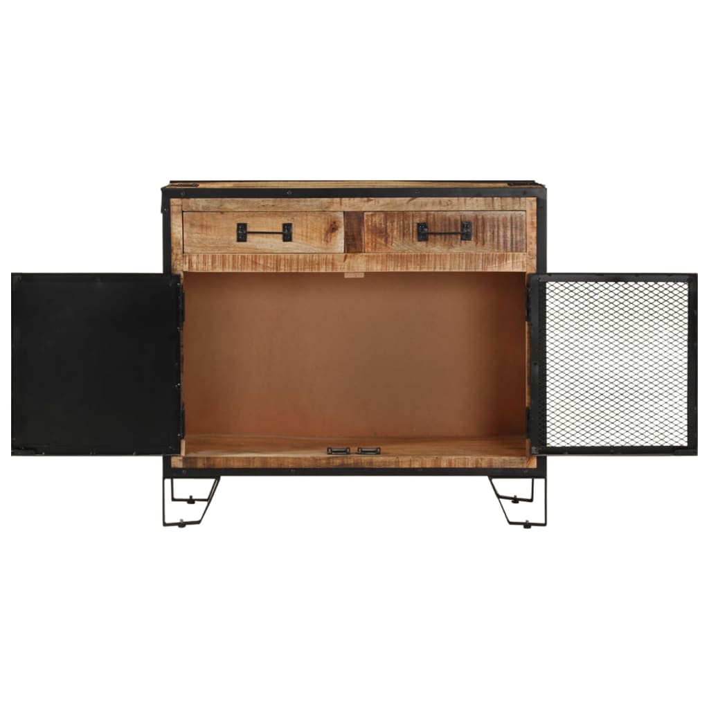 Buffet 80x31x71 cm Bois de manguier massif brut - XIOS