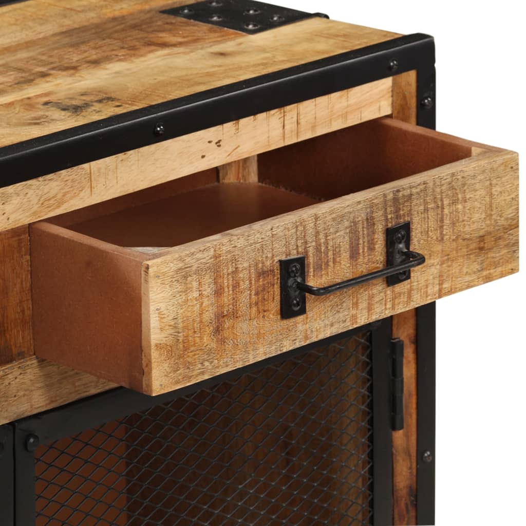 Buffet 80x31x71 cm Bois de manguier massif brut - XIOS