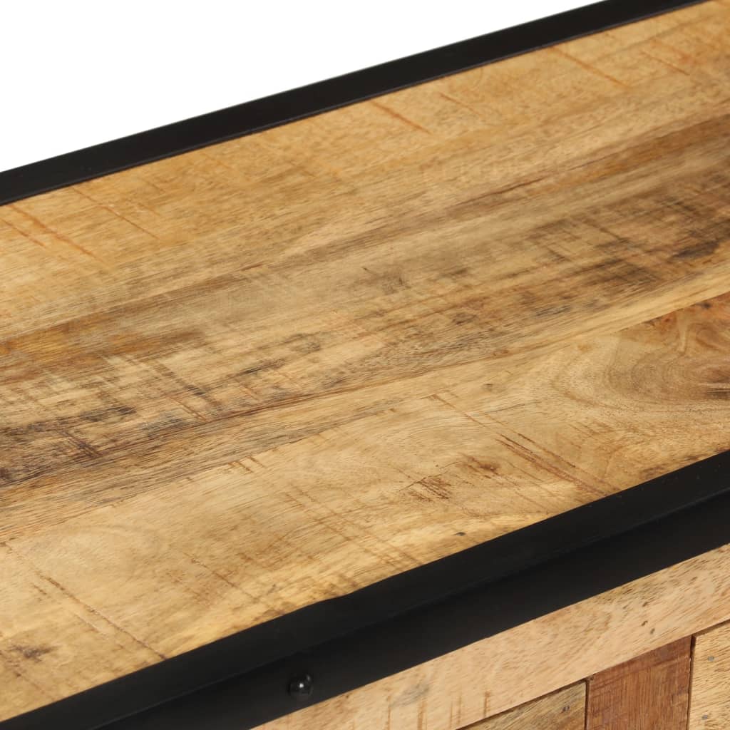 Buffet 80x31x71 cm Bois de manguier massif brut - XIOS
