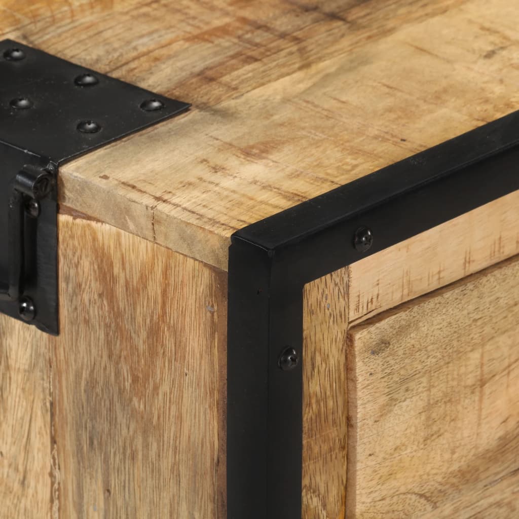 Buffet 80x31x71 cm Bois de manguier massif brut - XIOS