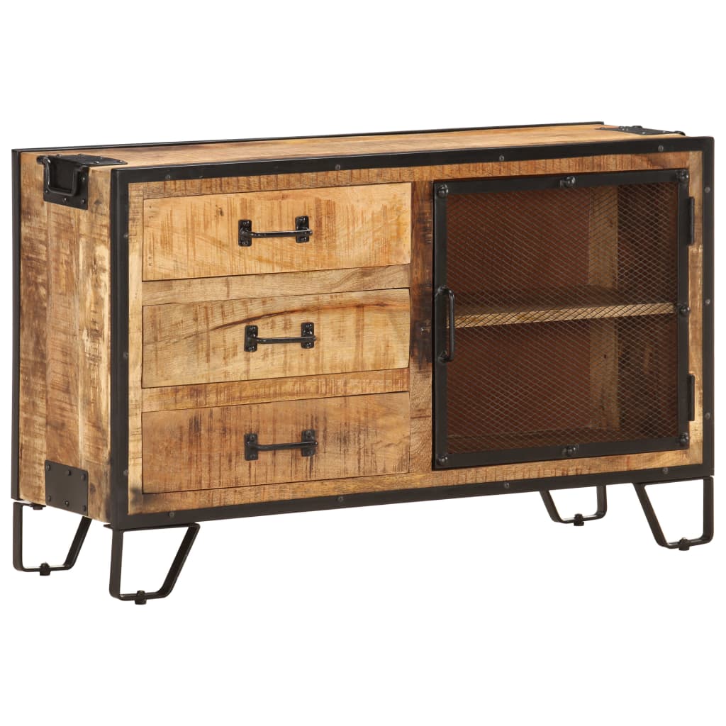 Buffet 100x31x60 cm Bois de manguier massif brut - XIOS