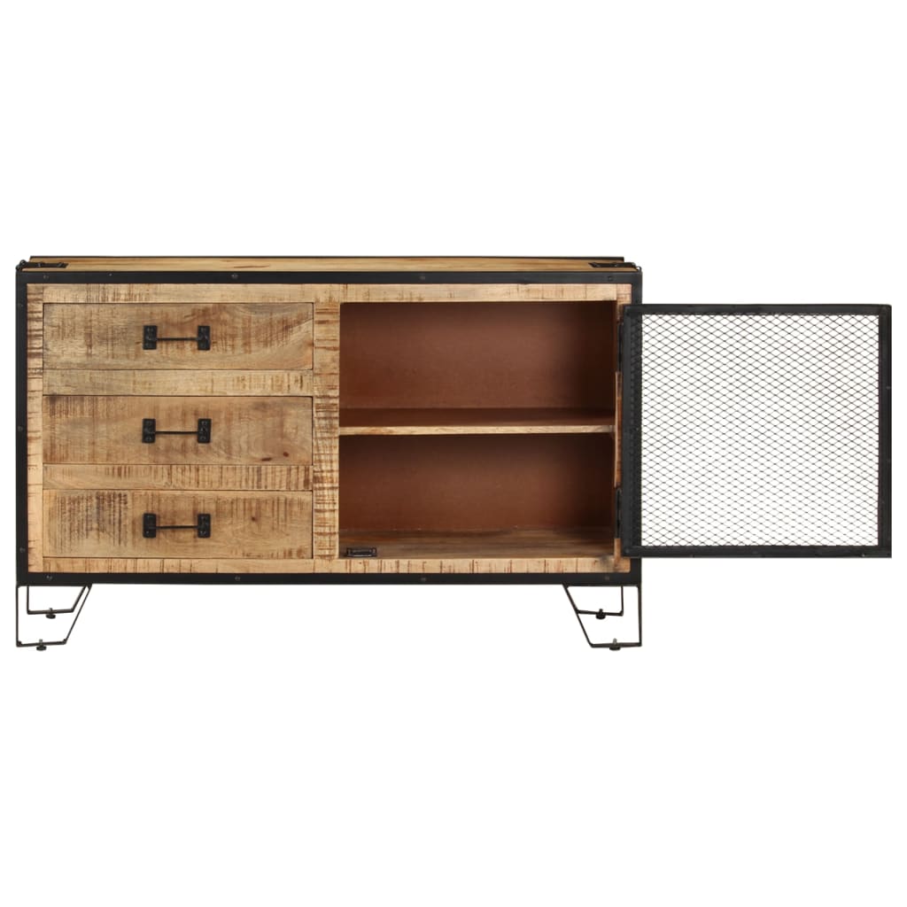 Buffet 100x31x60 cm Bois de manguier massif brut - XIOS