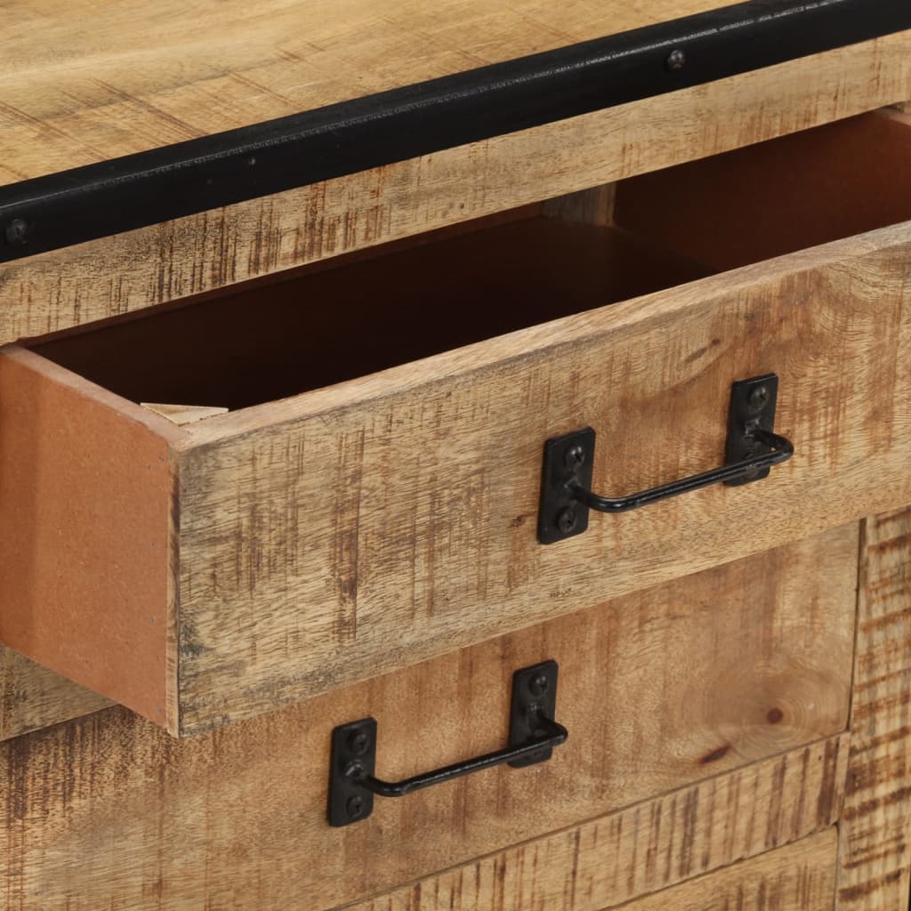 Buffet 100x31x60 cm Bois de manguier massif brut - XIOS