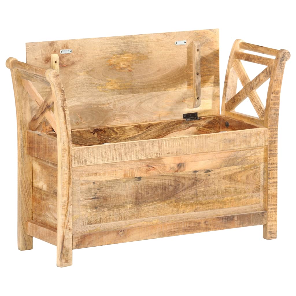 Banc d'entrée 103x33x72 cm Bois de manguier solide - XIOS