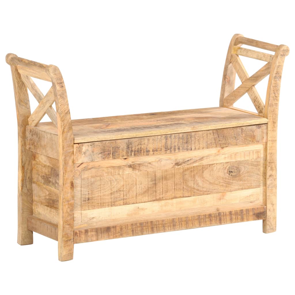 Banc d'entrée 103x33x72 cm Bois de manguier solide - XIOS