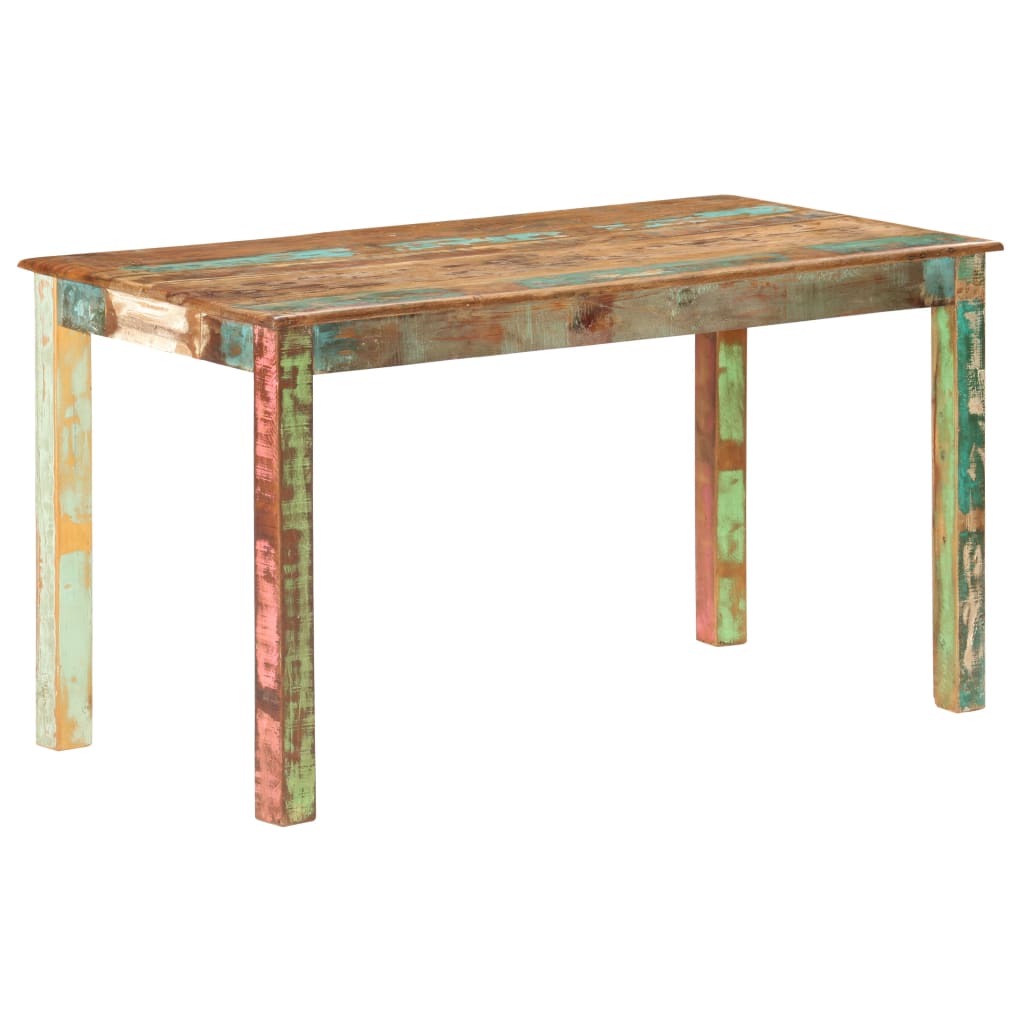 Table de salle à manger Bois de récupération solide 140x70x76cm - XIOS