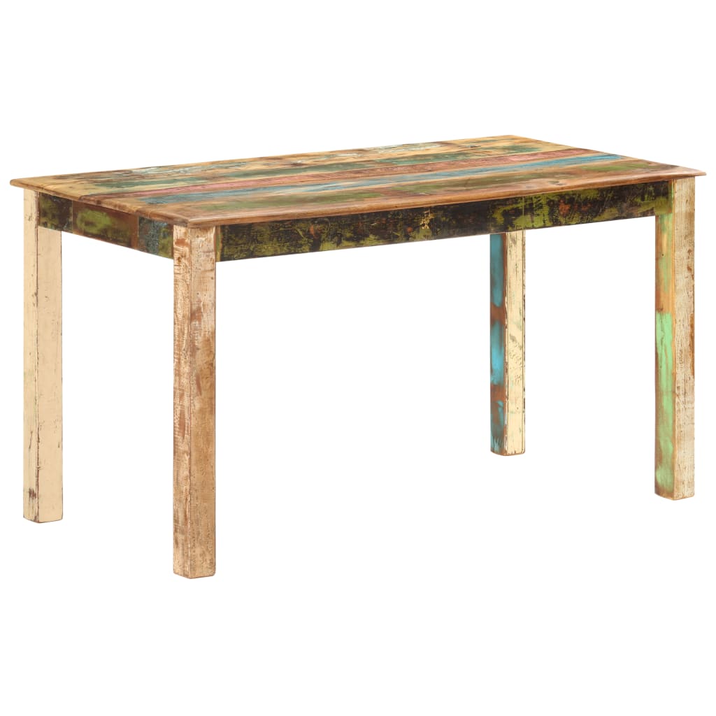 Table de salle à manger Bois de récupération solide 140x70x76cm - XIOS