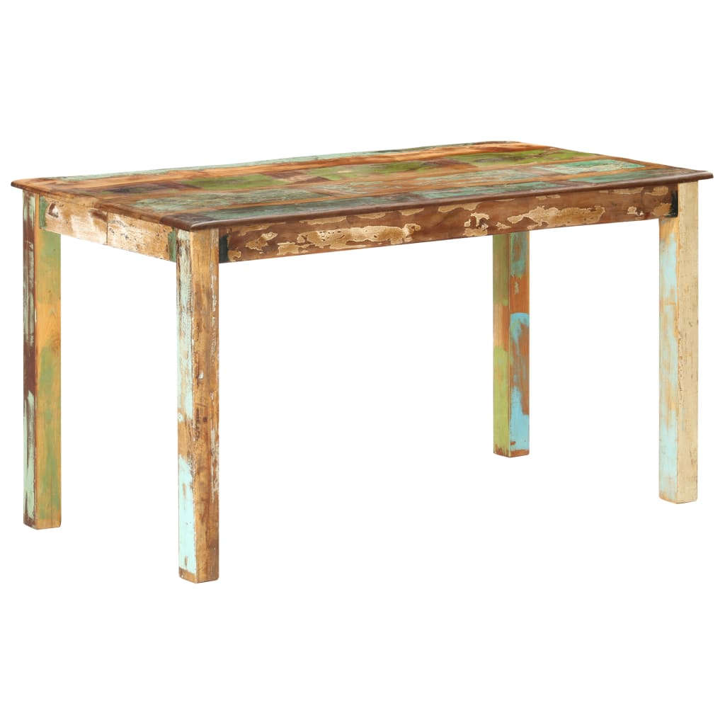 Table de salle à manger Bois de récupération solide 140x70x76cm - XIOS