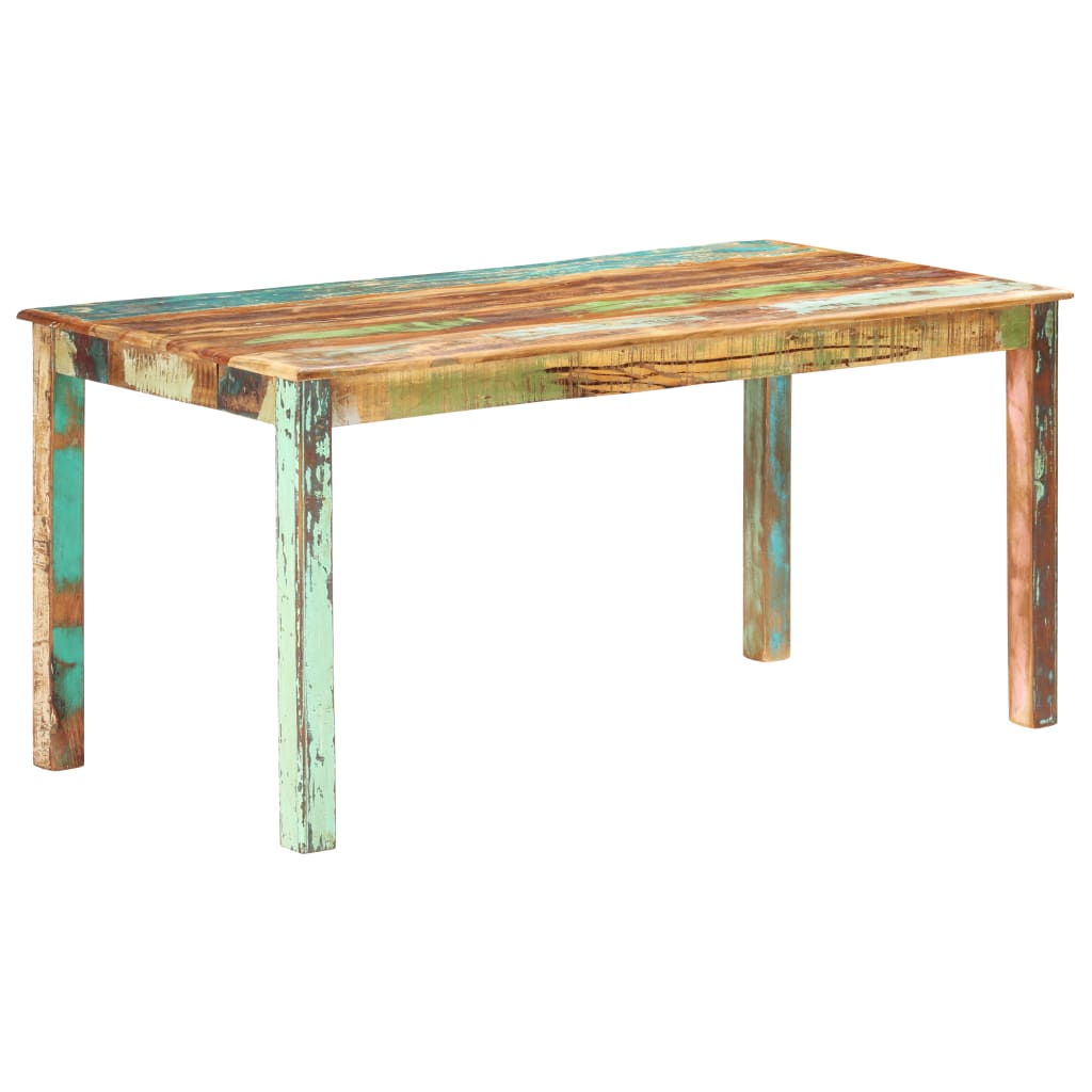 Table de salle à manger Bois de récupération solide 160x80x76cm - XIOS