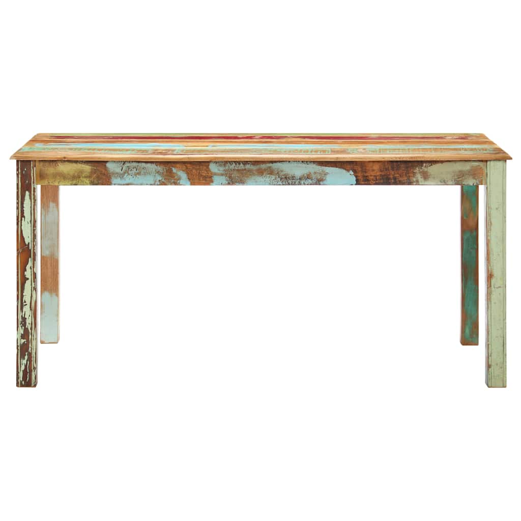 Table de salle à manger Bois de récupération solide 160x80x76cm