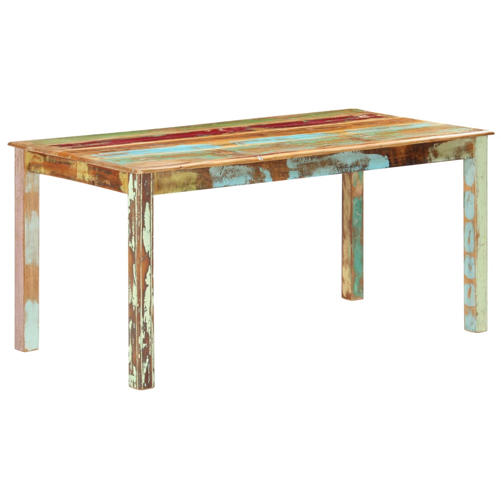 Table de salle à manger Bois de récupération solide 160x80x76cm - XIOS