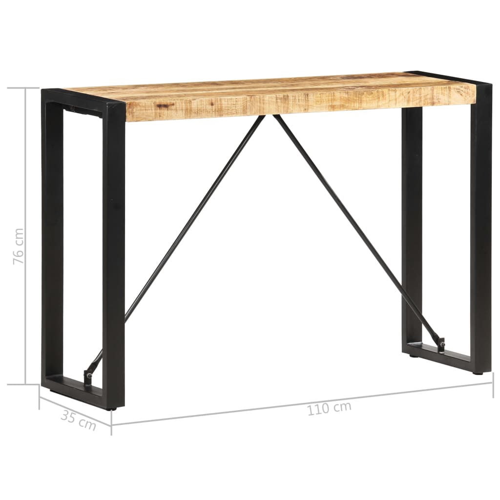 Table console 110x35x76 cm Bois de manguier massif - XIOS