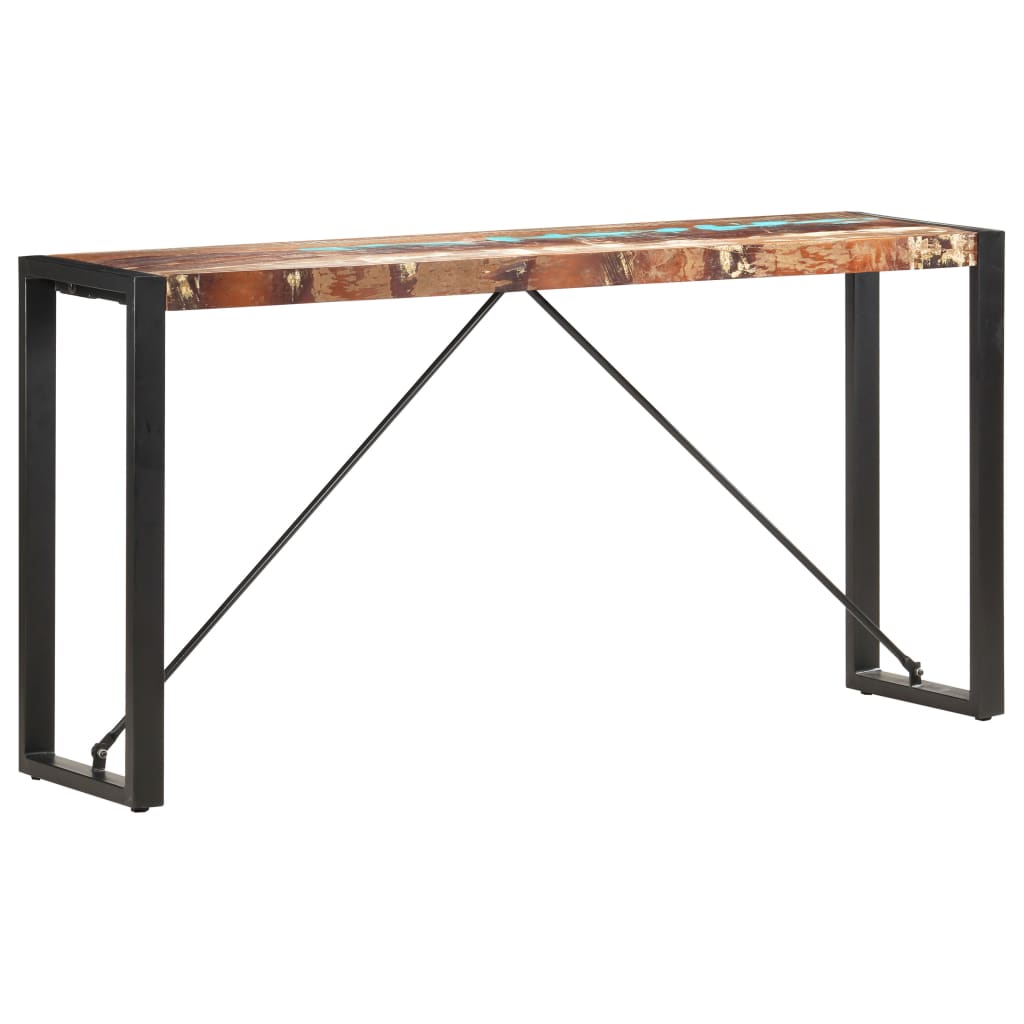 Table console 150x35x76 cm Bois de récupération massif - XIOS