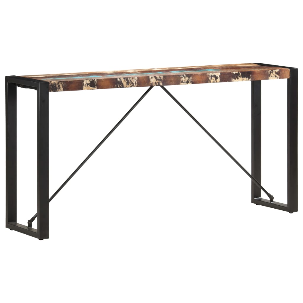 Table console 150x35x76 cm Bois de récupération massif - XIOS