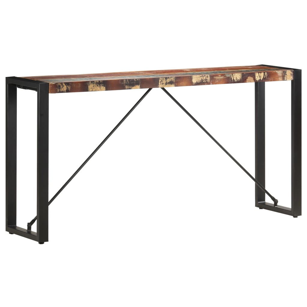 Table console 150x35x76 cm Bois de récupération massif - XIOS