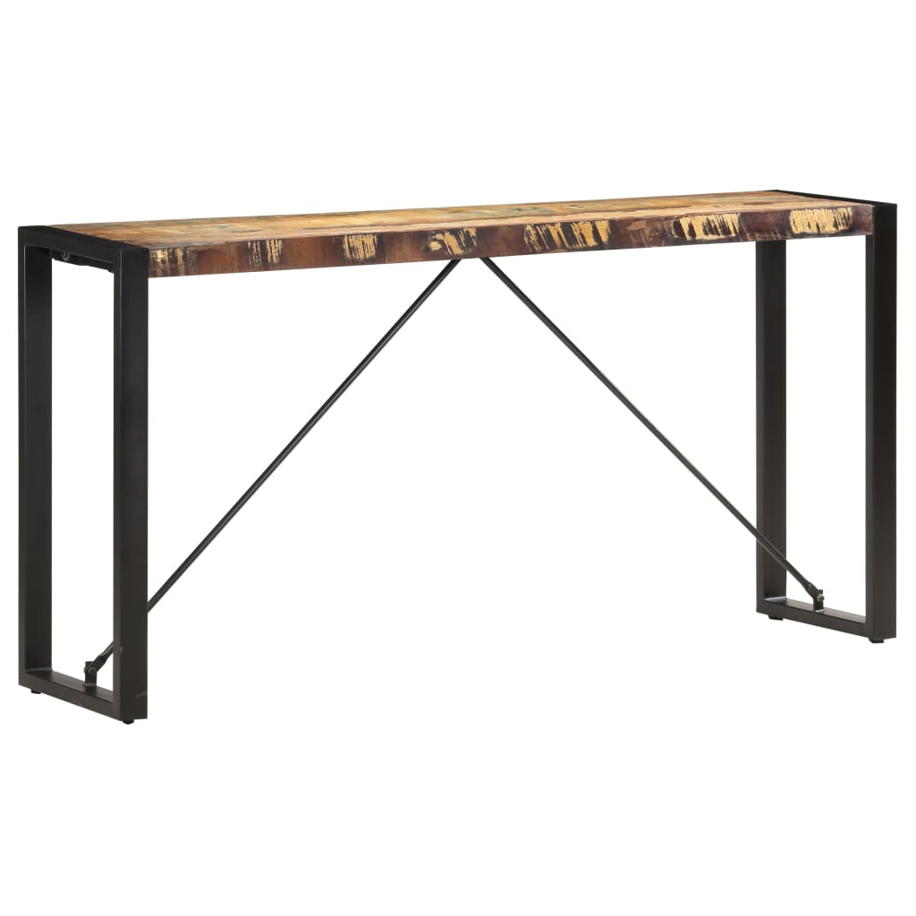 Table console 150x35x76 cm Bois de récupération massif - XIOS