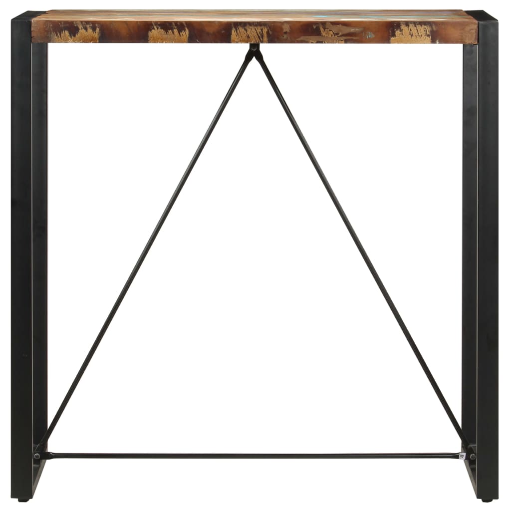 Table de bar 110x60x110 cm Bois massif de récupération - XIOS