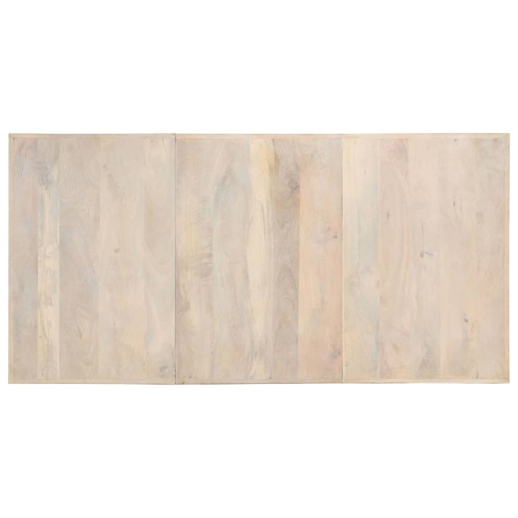 Table à dîner 180x90x76 cm Bois de manguier massif blanchi - XIOS