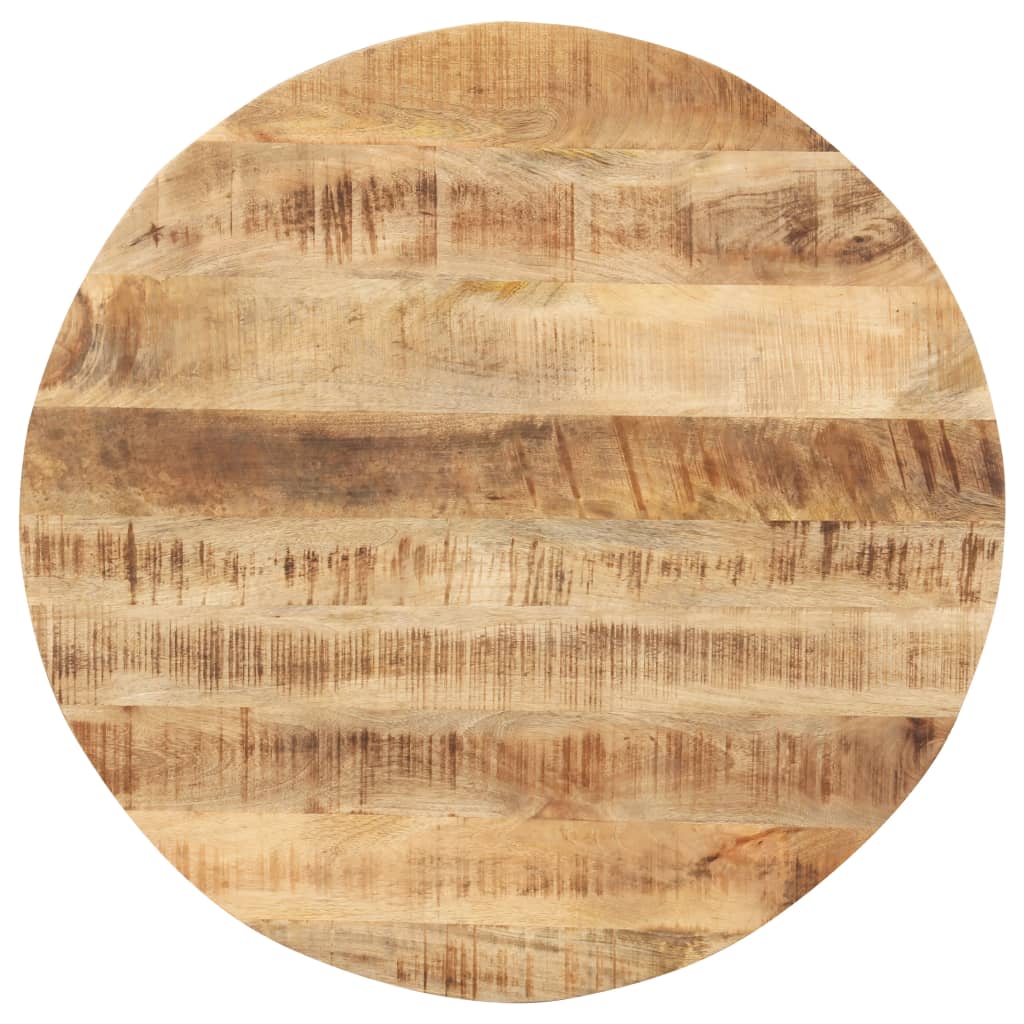 Dessus de table Bois de manguier solide Rond 15-16 mm 80 cm - XIOS