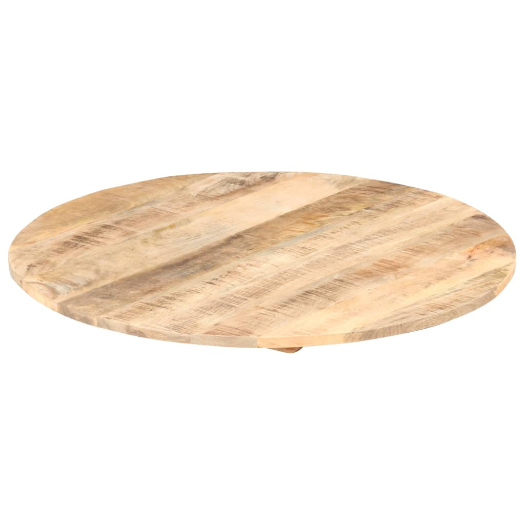 Dessus de table Bois de manguier solide Rond 15-16 mm 80 cm - XIOS