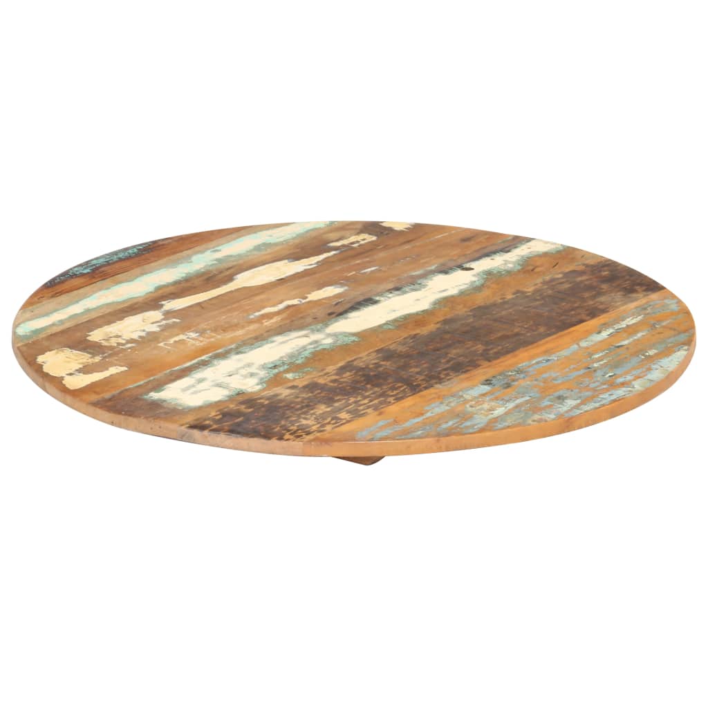 Dessus de table rond 40 cm 15-16 mm Bois de récupération - XIOS
