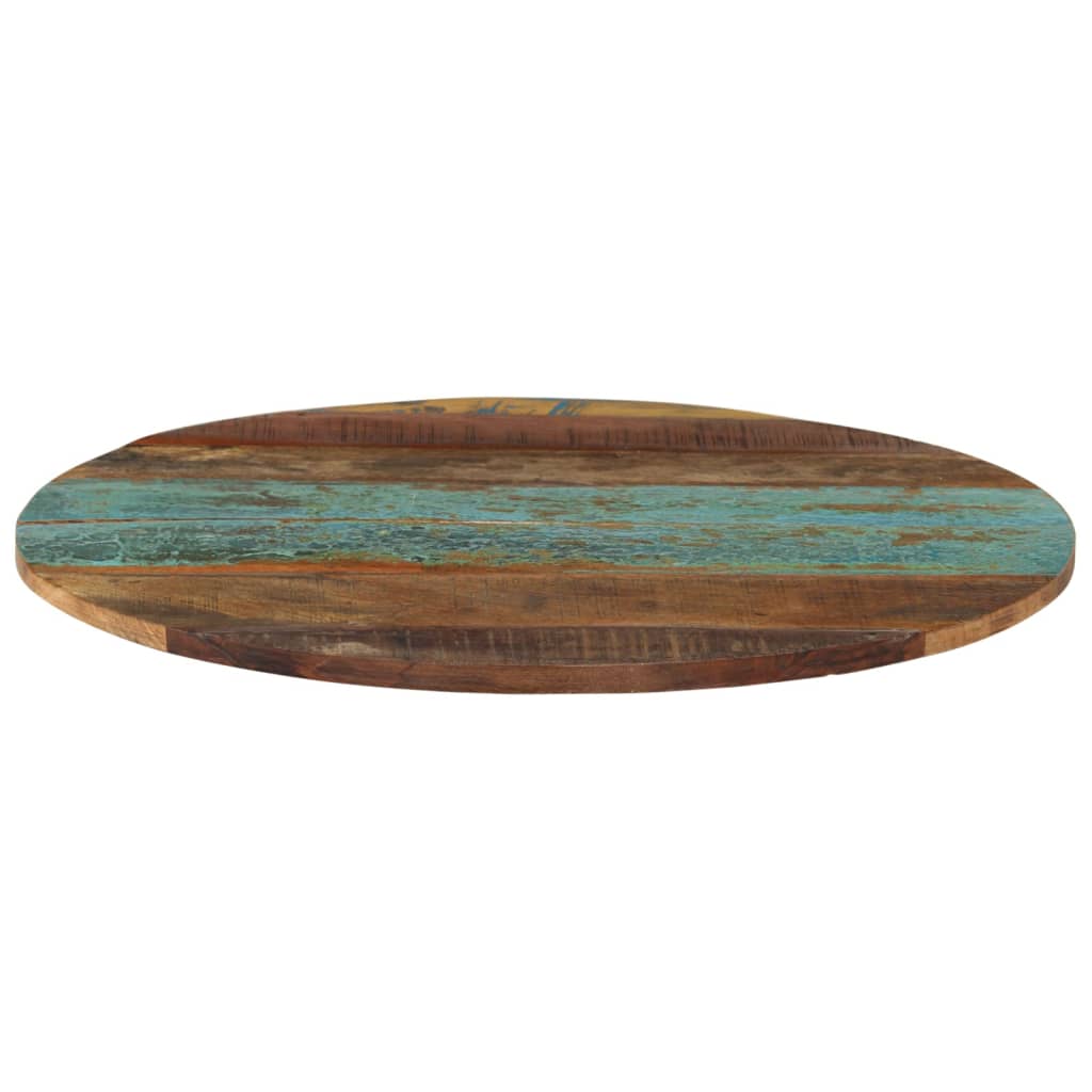 Dessus de table rond 60 cm 15-16 mm Bois de récupération - XIOS