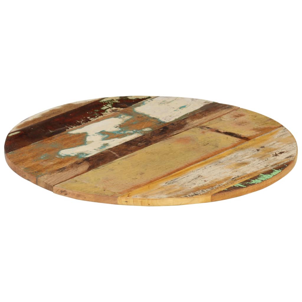 Dessus de table rond 60 cm 15-16 mm Bois de récupération - XIOS