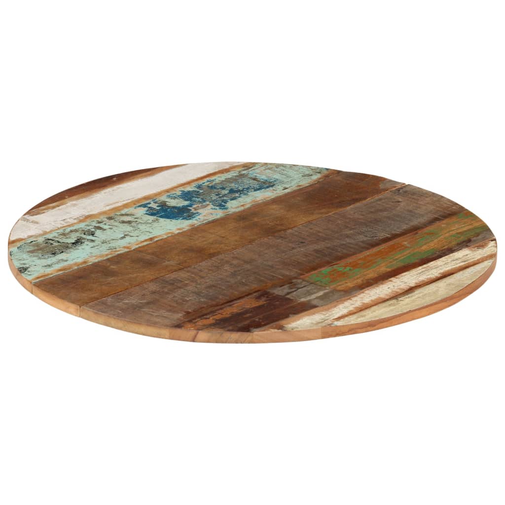 Dessus de table rond 70 cm 15-16 mm Bois de récupération - XIOS