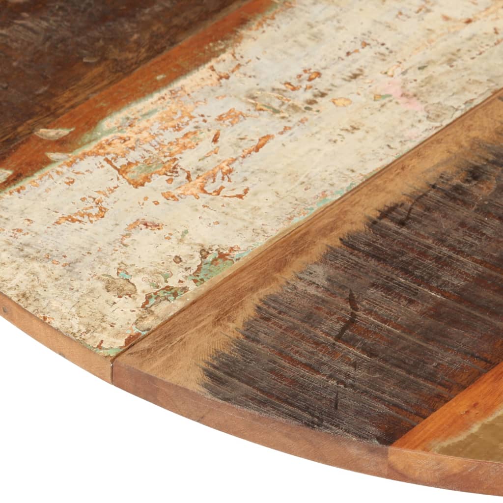 Dessus de table rond 70 cm 15-16 mm Bois de récupération - XIOS