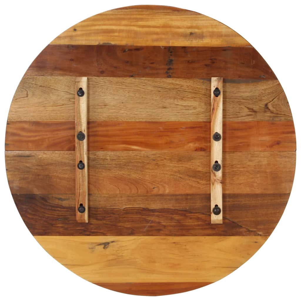 Dessus de table rond 80 cm 15-16 mm Bois de récupération - XIOS
