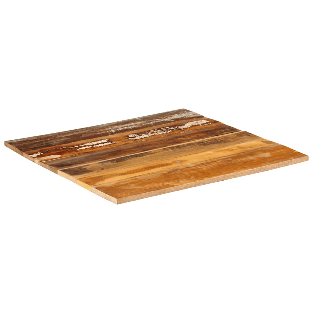 Dessus de table carré 70x70 cm 15-16 mm Bois de récupération - XIOS
