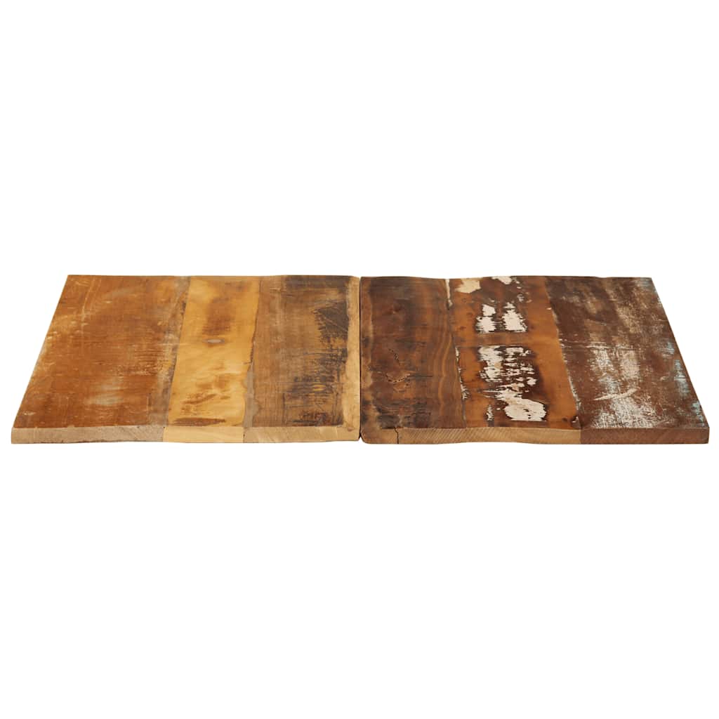 Dessus de table carré 70x70 cm 15-16 mm Bois de récupération - XIOS
