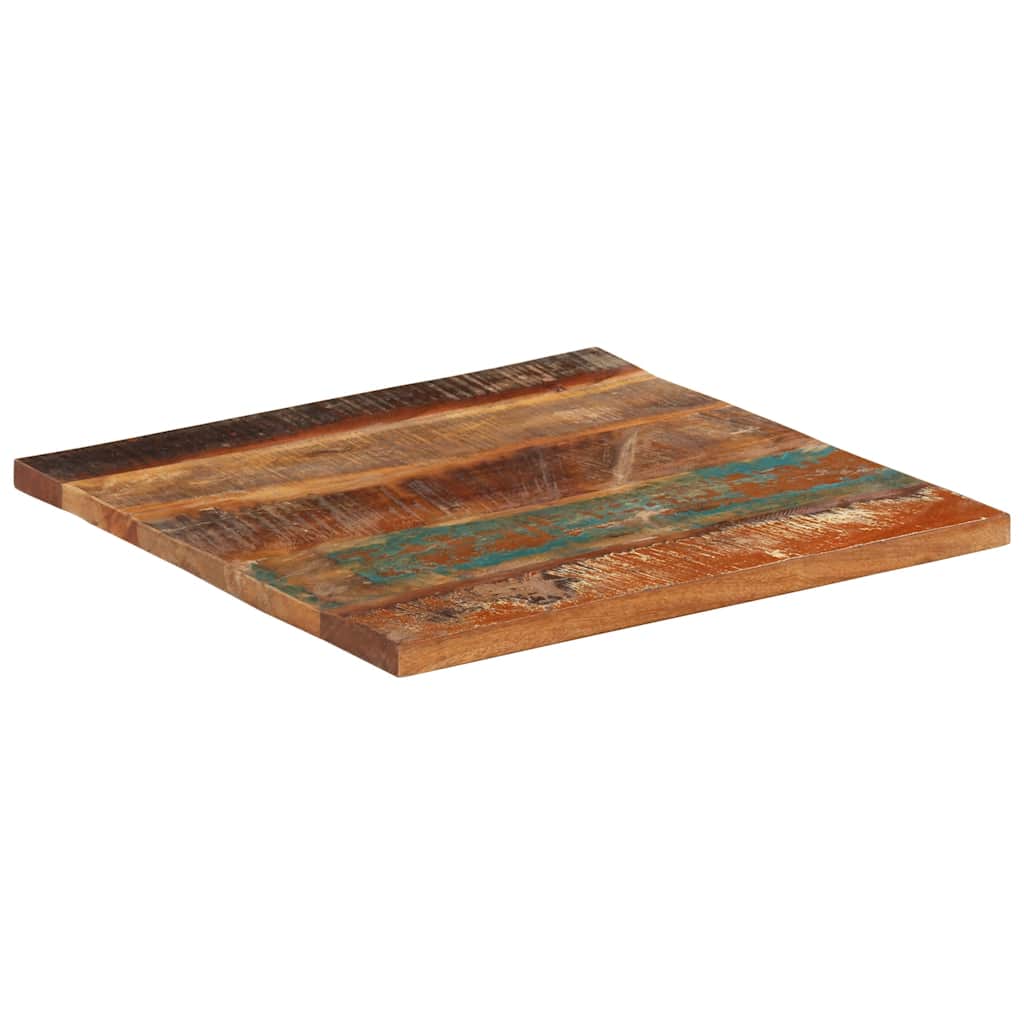 Dessus de table carré 60x60 cm 25-27 mm Bois de récupération - XIOS