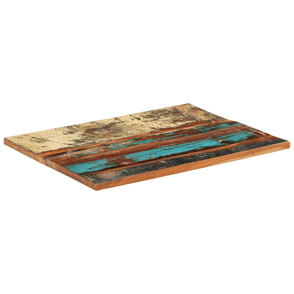 Dessus de table rectangulaire 60x80 cm 25-27 mm Bois récupéré - XIOS