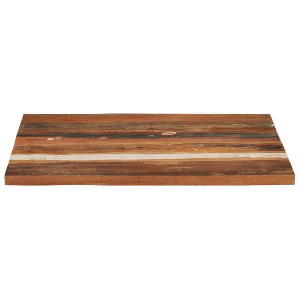 Dessus de table carré 70x70 cm 25-27 mm Bois de récupération - XIOS