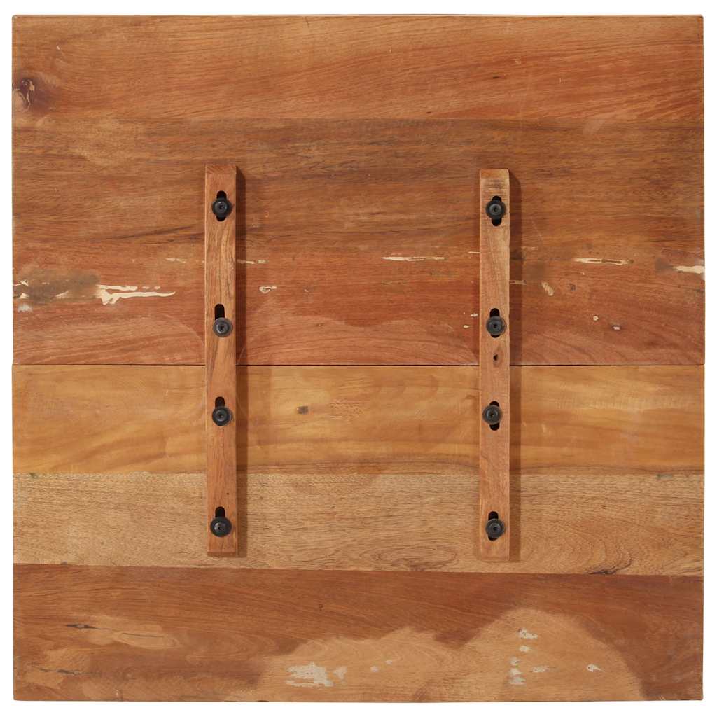 Dessus de table carré 70x70 cm 25-27 mm Bois de récupération - XIOS
