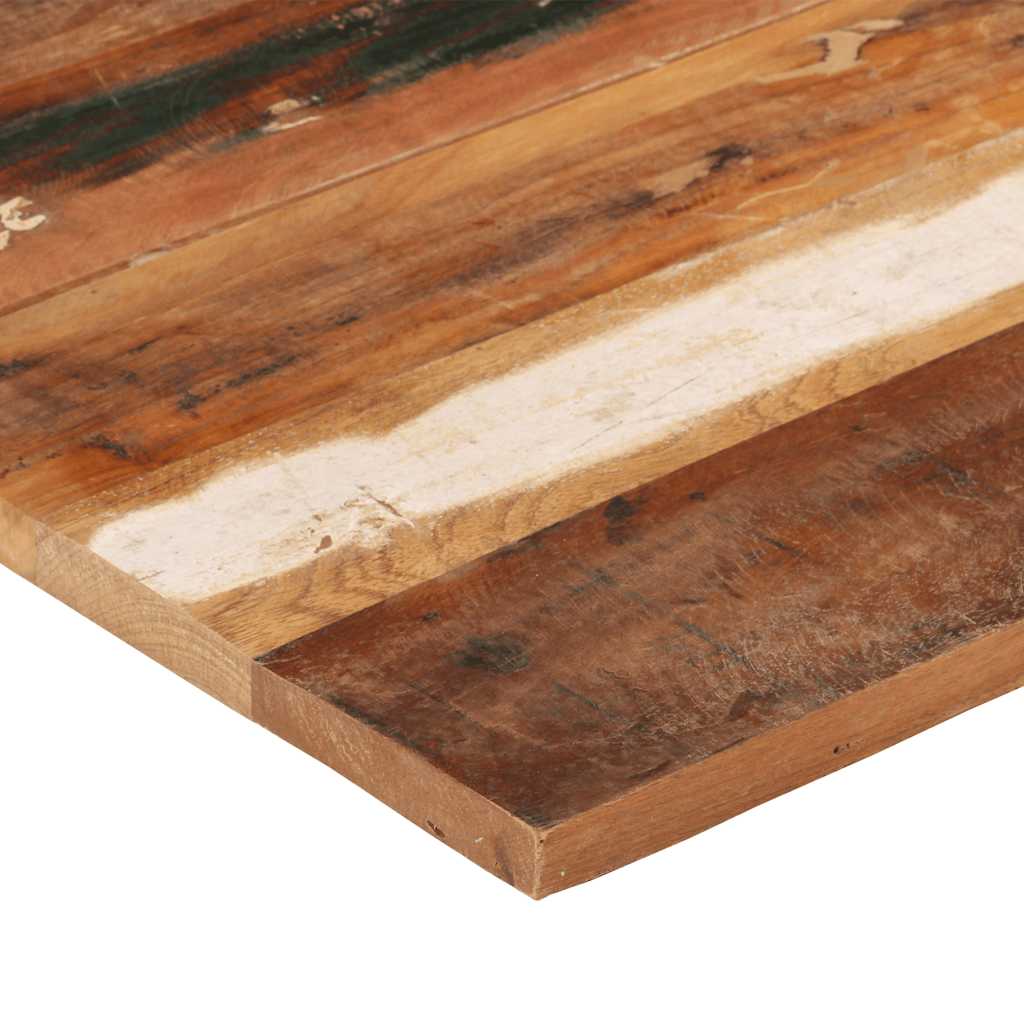 Dessus de table carré 70x70 cm 25-27 mm Bois de récupération - XIOS